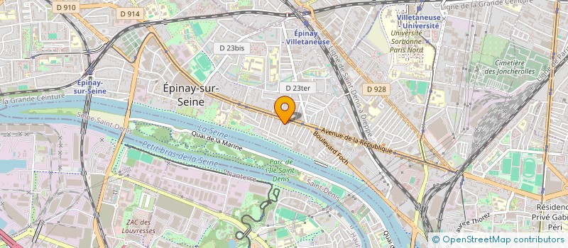 localisation de l'entreprise MONSIEUR LIVIUS AGBOGBA à EPINAY-SUR-SEINE