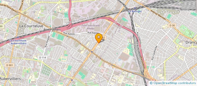 localisation de l'entreprise MONSIEUR LIYAKATHALI RAWOOF à LA COURNEUVE