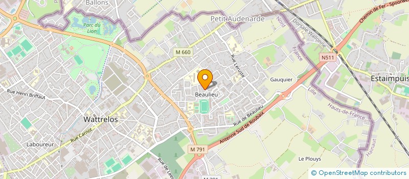 localisation de l'entreprise MONSIEUR LJODI ADOUANE  WATTRELOS