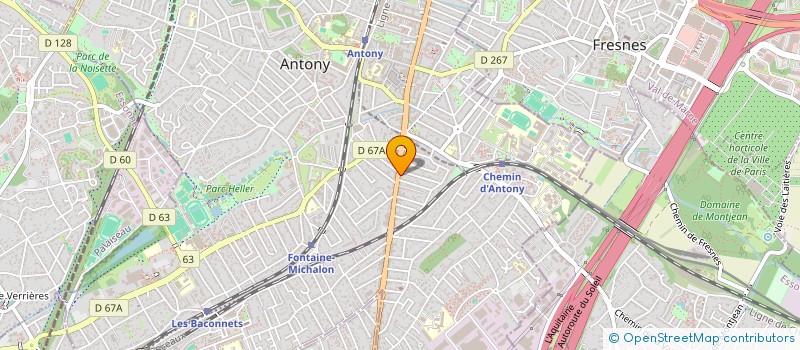 localisation de l'entreprise MONSIEUR LLORENC SAQUE  ANTONY