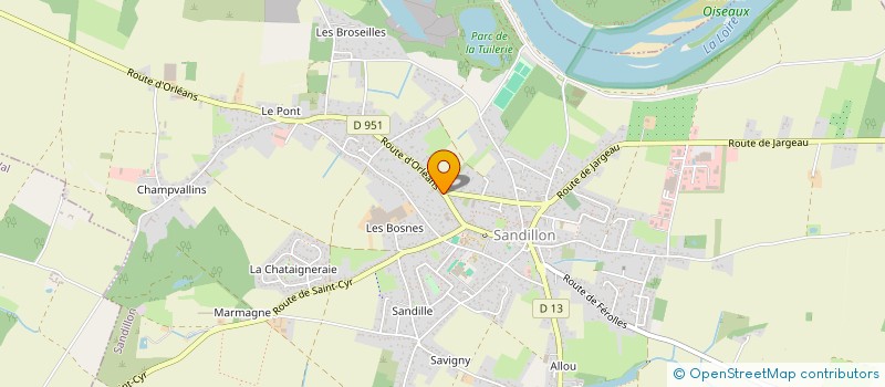localisation de l'entreprise MONSIEUR LLOYD FRANCIS MOREL à SANDILLON