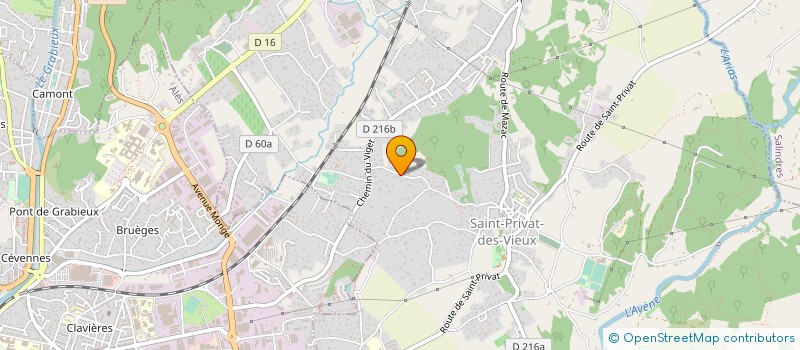 localisation de l'entreprise MONSIEUR LO C BRUNET  SAINT-PRIVAT-DES-VIEUX