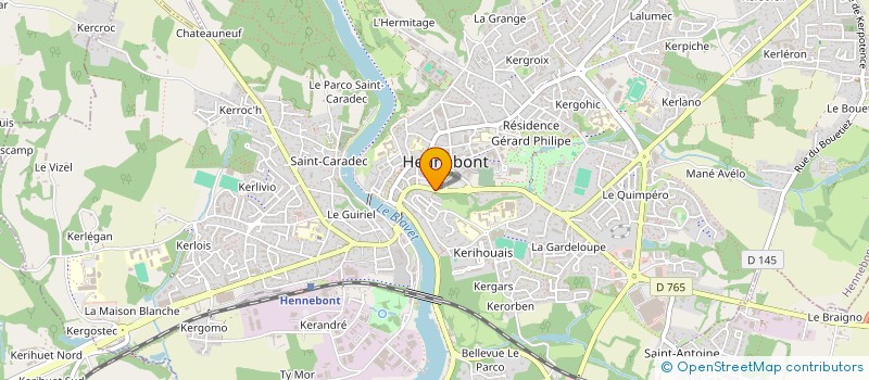 localisation de l'entreprise MONSIEUR LO C GUERLAIS  HENNEBONT