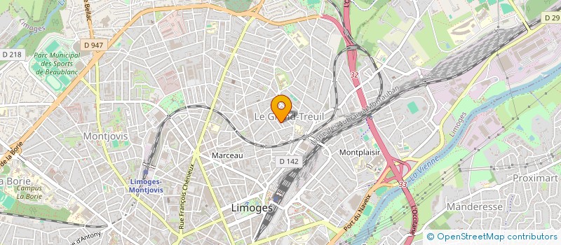 localisation de l'entreprise MONSIEUR LO C LAFORET à LIMOGES