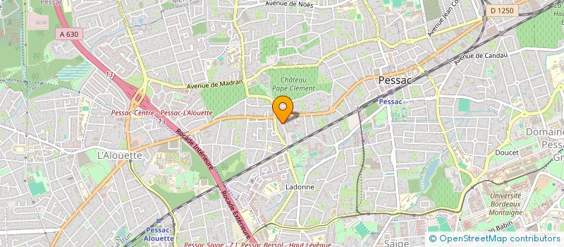 localisation de l'entreprise MONSIEUR LO C LE GLATIN  PESSAC