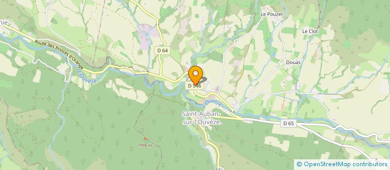 localisation de l'entreprise MONSIEUR LOAN BENOIT  SAINT-AUBAN-SUR-L'OUVEZE