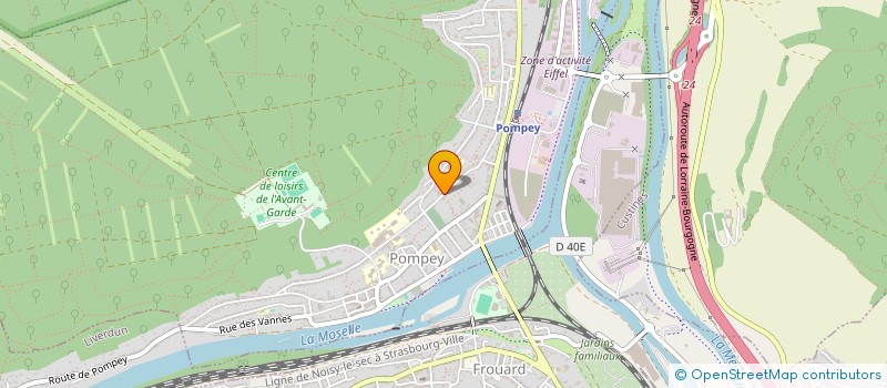 localisation de l'entreprise MONSIEUR LOAN BRICE  POMPEY
