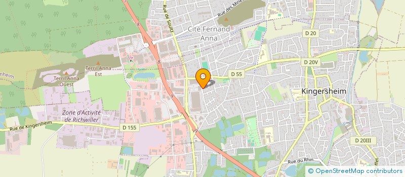 localisation de l'entreprise MONSIEUR LOAN HOFF  KINGERSHEIM