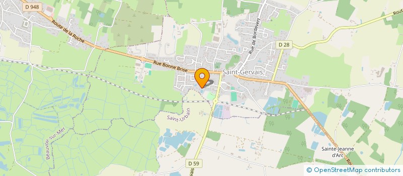 localisation de l'entreprise MONSIEUR LOAN POTIER  SAINT-URBAIN