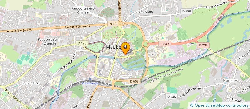 localisation de l'entreprise MONSIEUR LOANNE MOKONO  MAUBEUGE