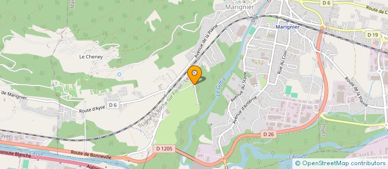 localisation de l'entreprise MONSIEUR LOCCOZ MOENNE  MARIGNIER