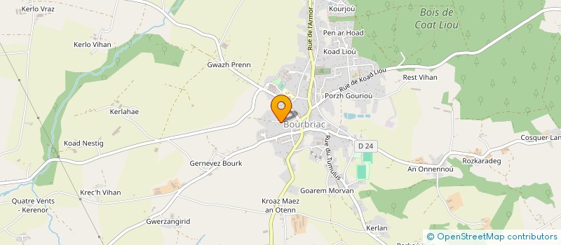 localisation de l'entreprise MONSIEUR LOCKLANN LOZAC'H  BOURBRIAC