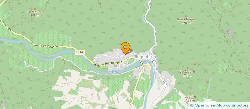 localisation de l'entreprise MONSIEUR LODEWIJK AANDEWIEL  ROQUEBRUN