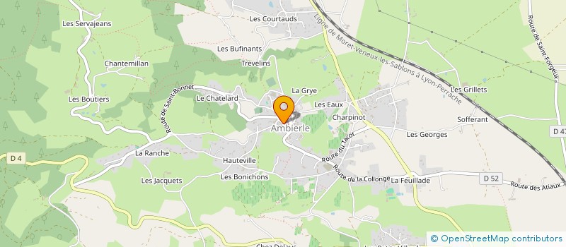 localisation de l'entreprise MONSIEUR LODOVIK SINANAJ  AMBIERLE