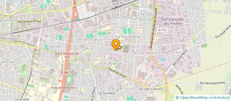 localisation de l'entreprise MONSIEUR LODZA NGBAGARO  VAULX-EN-VELIN