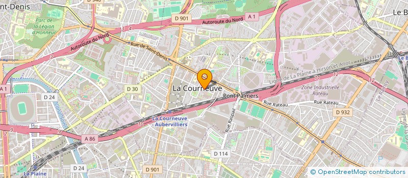 localisation de l'entreprise MONSIEUR LOELINXON MOTA FERREIRA  LA COURNEUVE