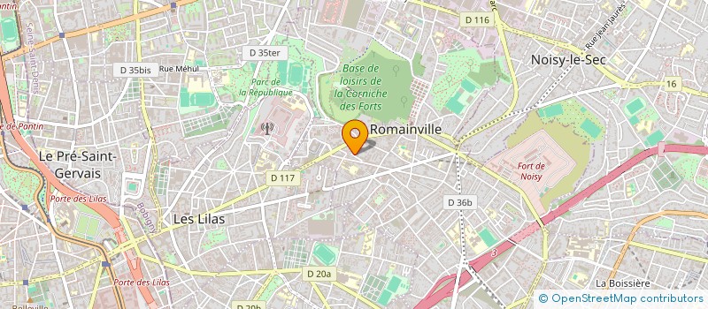 localisation de l'entreprise MONSIEUR LOFALE LOKONDO MPUTU  ROMAINVILLE