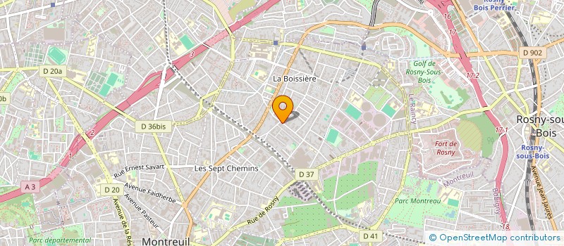 localisation de l'entreprise MONSIEUR LOFTI MOSBAH à MONTREUIL