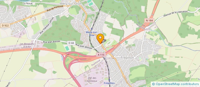 localisation de l'entreprise MONSIEUR LOGAN BETTENS à MERY-SUR-OISE