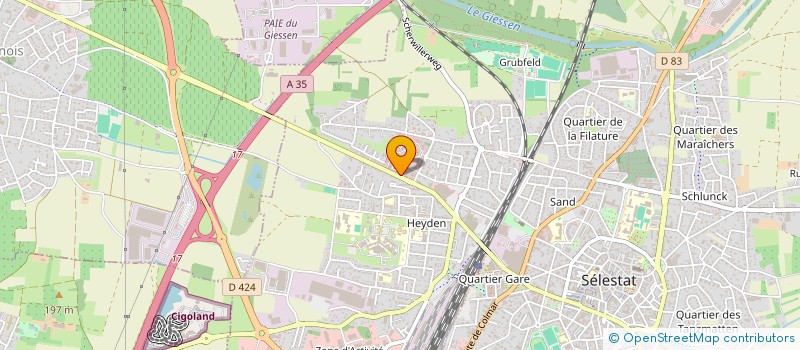 localisation de l'entreprise MONSIEUR LOGAN BILLARD  SELESTAT