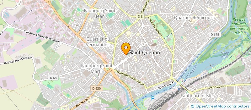 localisation de l'entreprise MONSIEUR LOGAN DELORME  SAINT-QUENTIN