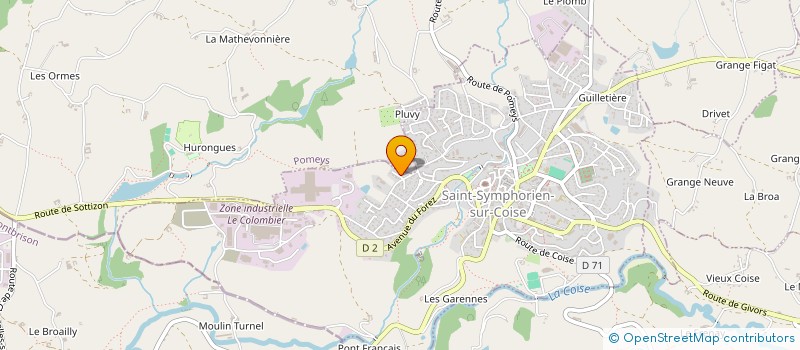 localisation de l'entreprise MONSIEUR LOGAN FOSSARD  SAINT-SYMPHORIEN-SUR-COISE