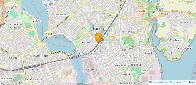 localisation de l'entreprise MONSIEUR LOGAN LE GARREC  LANESTER