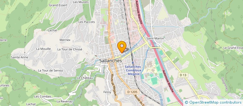 localisation de l'entreprise MONSIEUR LOGAN MARCOTTE à SALLANCHES