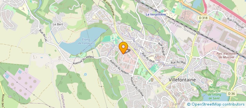 localisation de l'entreprise MONSIEUR LOGAN NOBLEAUX à LA VERPILLIERE