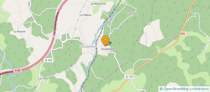 localisation de l'entreprise MONSIEUR LOGGANE LEMENUT  SOUDEILLES