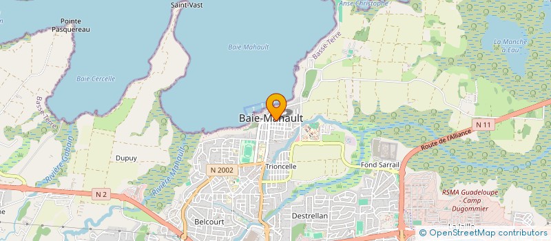 localisation de l'entreprise MONSIEUR LOGHAN CESARIN  BAIE-MAHAULT