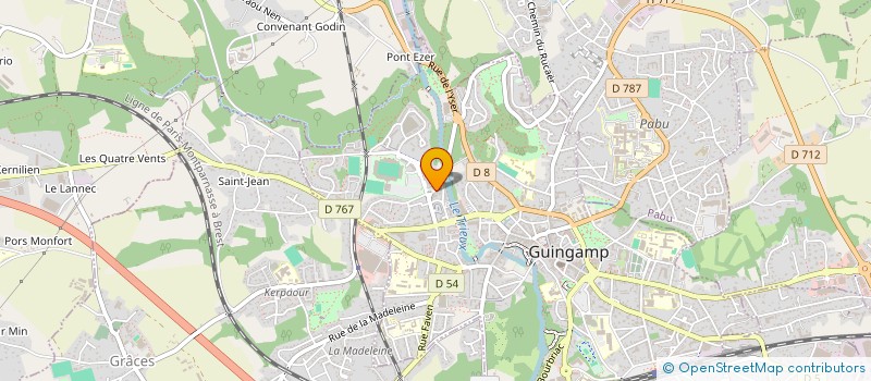 localisation de l'entreprise MONSIEUR LOGHAN CRESPEL à GUINGAMP