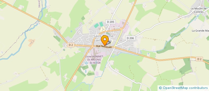 localisation de l'entreprise MONSIEUR LOGOSSINA OUATTARA  SAINT-COSME-EN-VAIRAIS