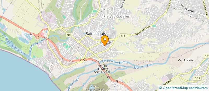 localisation de l'entreprise MONSIEUR LOHAN ALI  SAINT-LOUIS