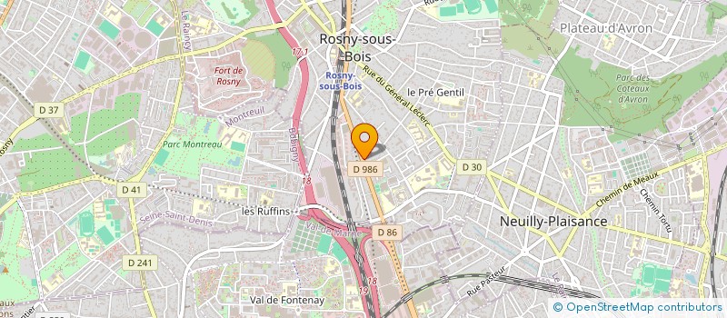 localisation de l'entreprise MONSIEUR LOIC AGUILAR à ROSNY-SOUS-BOIS