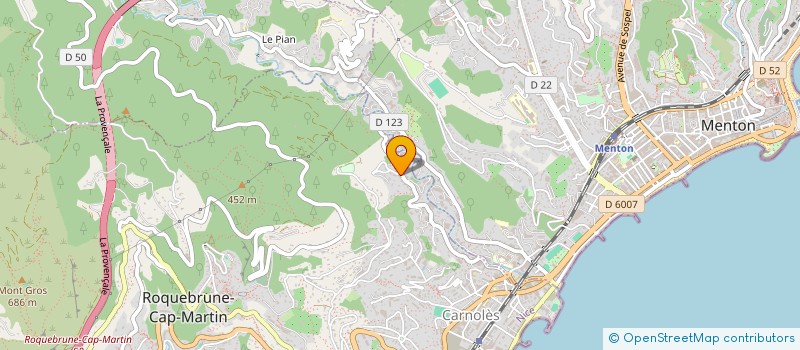 localisation de l'entreprise MONSIEUR LOIC AICARDI à ROQUEBRUNE-CAP-MARTIN