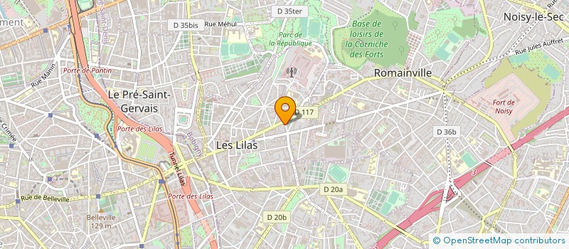 localisation de l'entreprise MONSIEUR LOIC AKINOCHO à LES LILAS