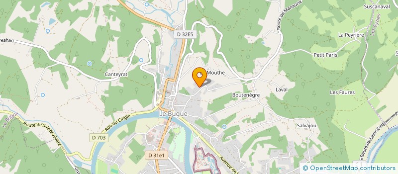 localisation de l'entreprise MONSIEUR LOIC AMAGAT  LE BUGUE