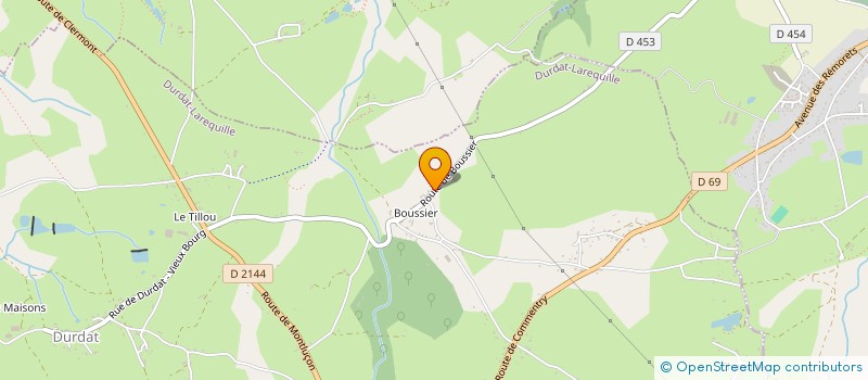 localisation de l'entreprise MONSIEUR LOIC ANDRIEUX  DURDAT-LAREQUILLE