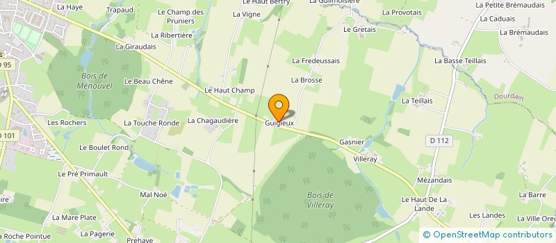 localisation de l'entreprise MONSIEUR LOIC AUBREE à LA BOUEXIERE