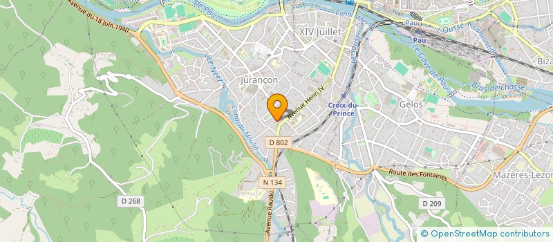 localisation de l'entreprise MONSIEUR LOIC AZIDROU  JURANCON