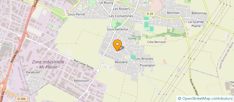 localisation de l'entreprise MONSIEUR LOIC BADIN à GENAS