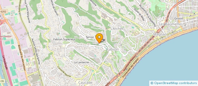 localisation de l'entreprise MONSIEUR LOIC BADOUX  NICE