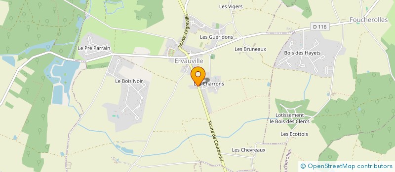 localisation de l'entreprise MONSIEUR LOIC BALAY  ERVAUVILLE