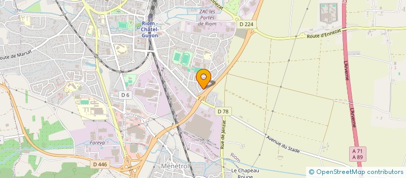 localisation de l'entreprise MONSIEUR LOIC BALDO  RIOM