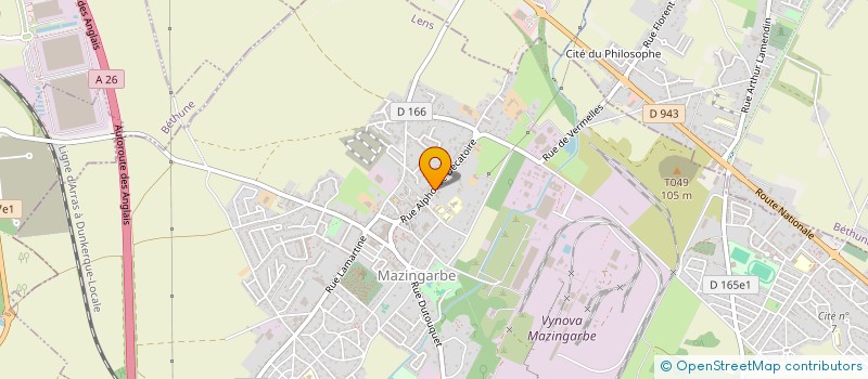 localisation de l'entreprise MONSIEUR LOIC BANKIEWIEZ  MAZINGARBE