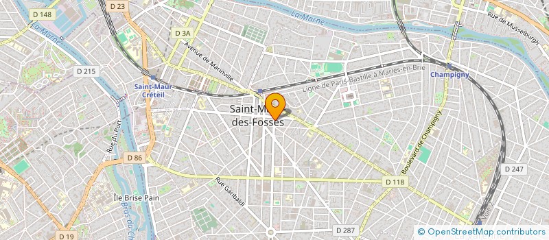 localisation de l'entreprise MONSIEUR LOIC BAPTISTA  SAINT-MAUR-DES-FOSSES