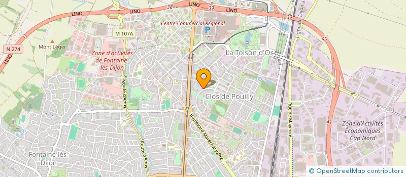 localisation de l'entreprise MONSIEUR LOIC BARBOSO à DIJON