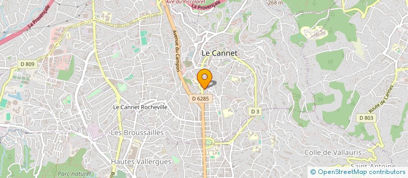 localisation de l'entreprise MONSIEUR LOIC BARRIER à LE CANNET