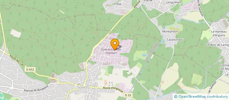 localisation de l'entreprise MONSIEUR LOIC BARSACQ  SOORTS-HOSSEGOR